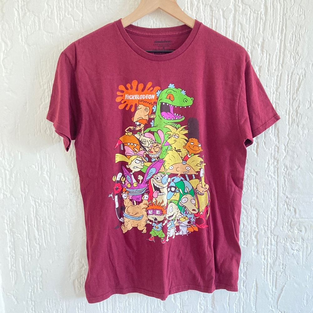 Nickelodeon Cartoon Characters Short Sleeve T-shirt Top Size Medium